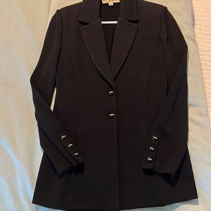 St john knit blazer navy